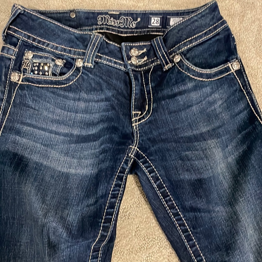 Miss Me bling jeans size 28 boot